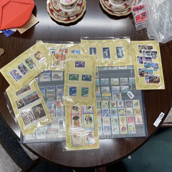 Full Stamp Album with Selection of Stamps