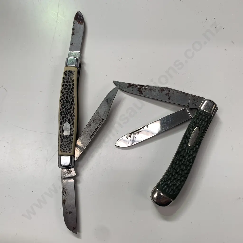Vintage Stag Ireland Pocket Knife with one other Image 1++