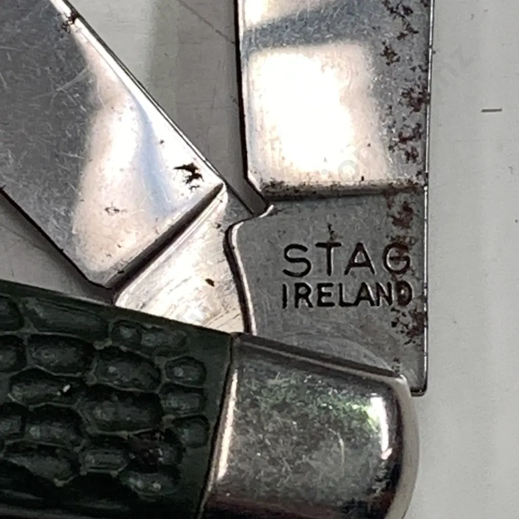 Vintage Stag Ireland Pocket Knife with one other Image 1++