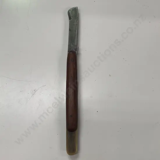Vintage Wooden Handle Razor, Marked H&C Solingen
