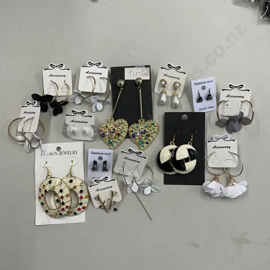 Assortment of Costume Jewellery As New Earrings
