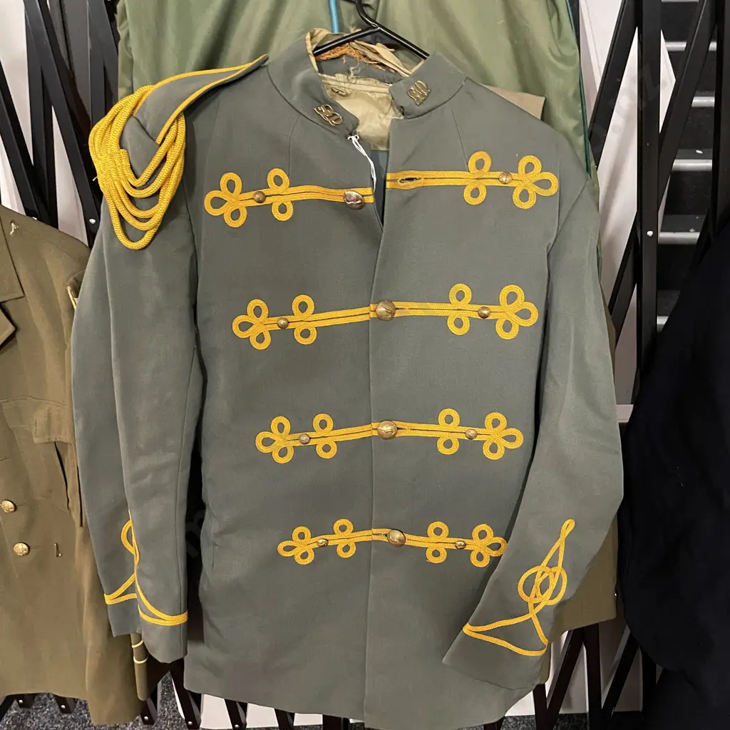 Vintage South African State Presidents Guards suit with Springbok buttons and gold trim and rope shoulders Image 1++