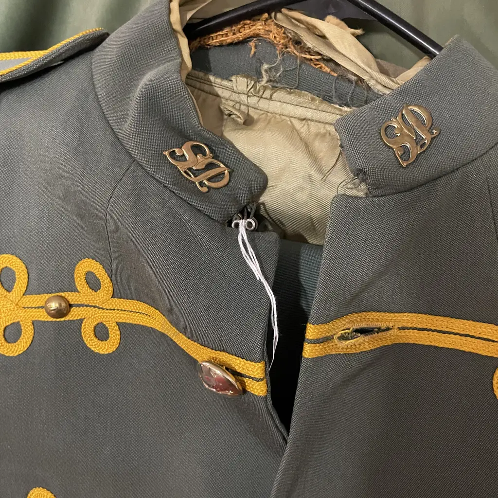 Vintage South African State Presidents Guards suit with Springbok buttons and gold trim and rope shoulders Image 1++