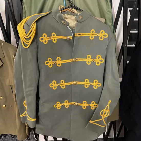 Vintage South African State Presidents Guards suit with Springbok buttons and gold trim and rope shoulders