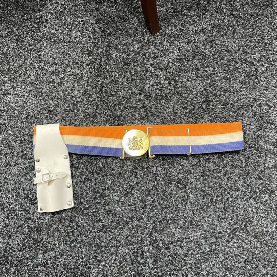 Vintage South African State Presidents Guard Belt with Buckle. Ex Unitate Vires, comes with leather knife pouch