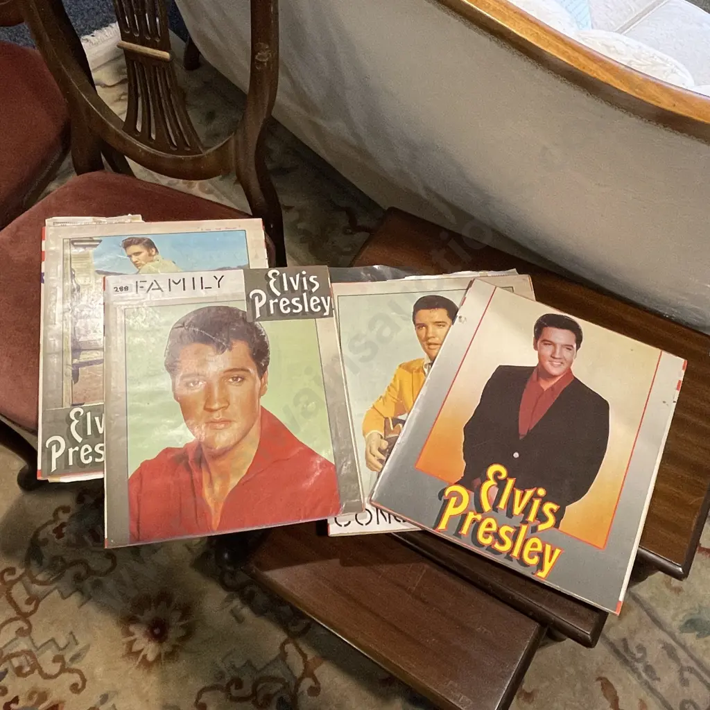 Assortment of Elvis Presley Memorabilia - scrap books, phones, news clippings etc Image 1++