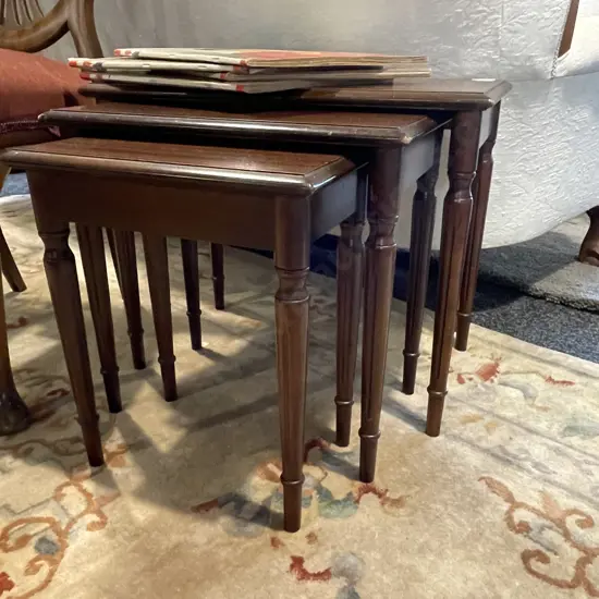 Vintage Mahogany Nest of Tables