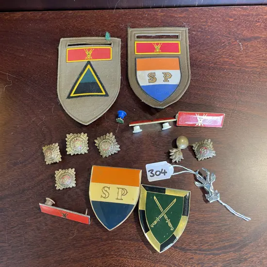 Assortment of South African Badges, Lapels etc
