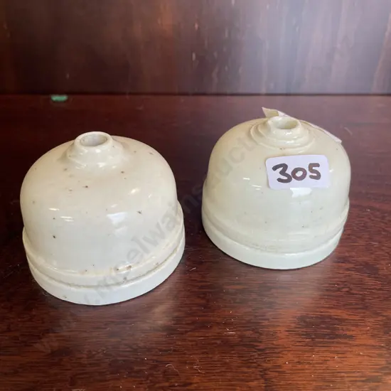 Pair Antique Ceramic Ceiling Light fixtures/Ceiling rose