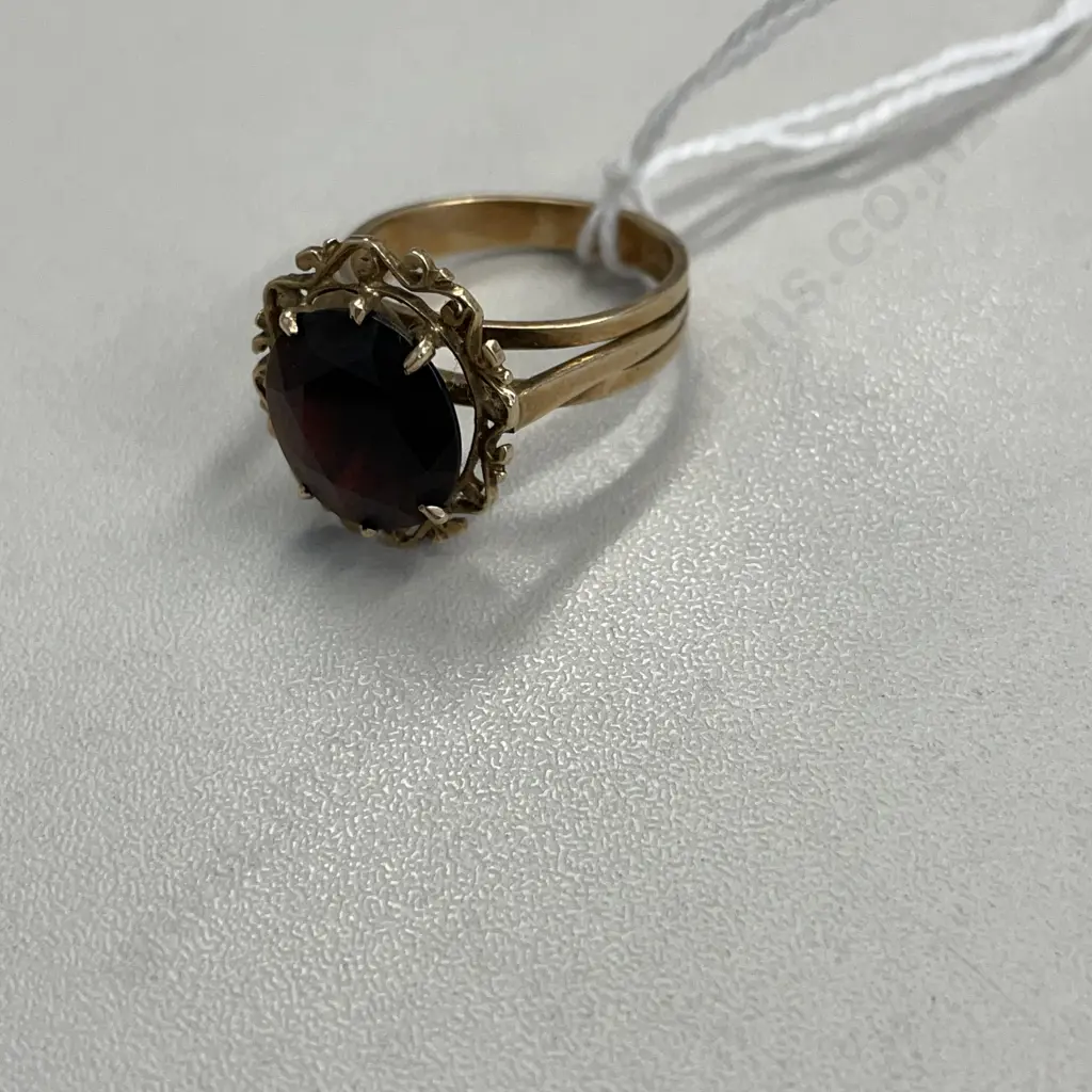 9ct Gold with Ruby? Dress Ring Image 1++