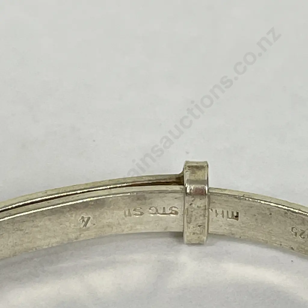 Sterling Silver Babies Bracelet. Etched. Image 1++