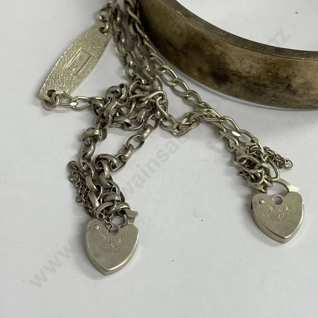 Vintage Sterling Silver Bracelets x 3 Image 1++