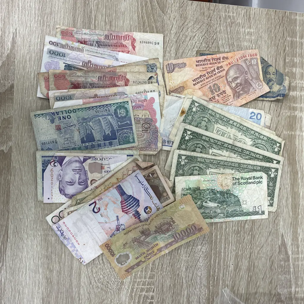 Assorted International Currency Notes Image 1++