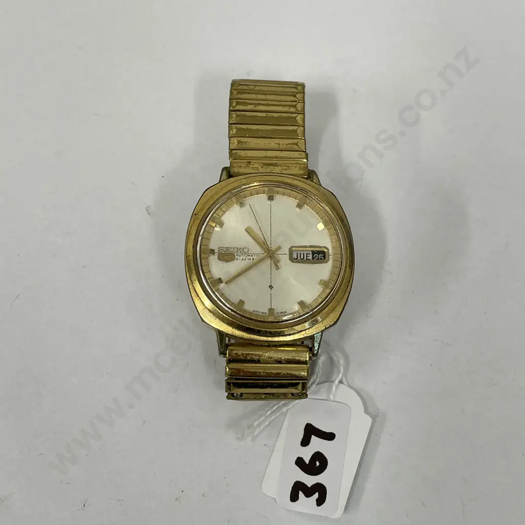 Vintage Seiko 5 Automatic Mens Watch. Weekdater, 21 jewels. Working. 291762 Image 1++