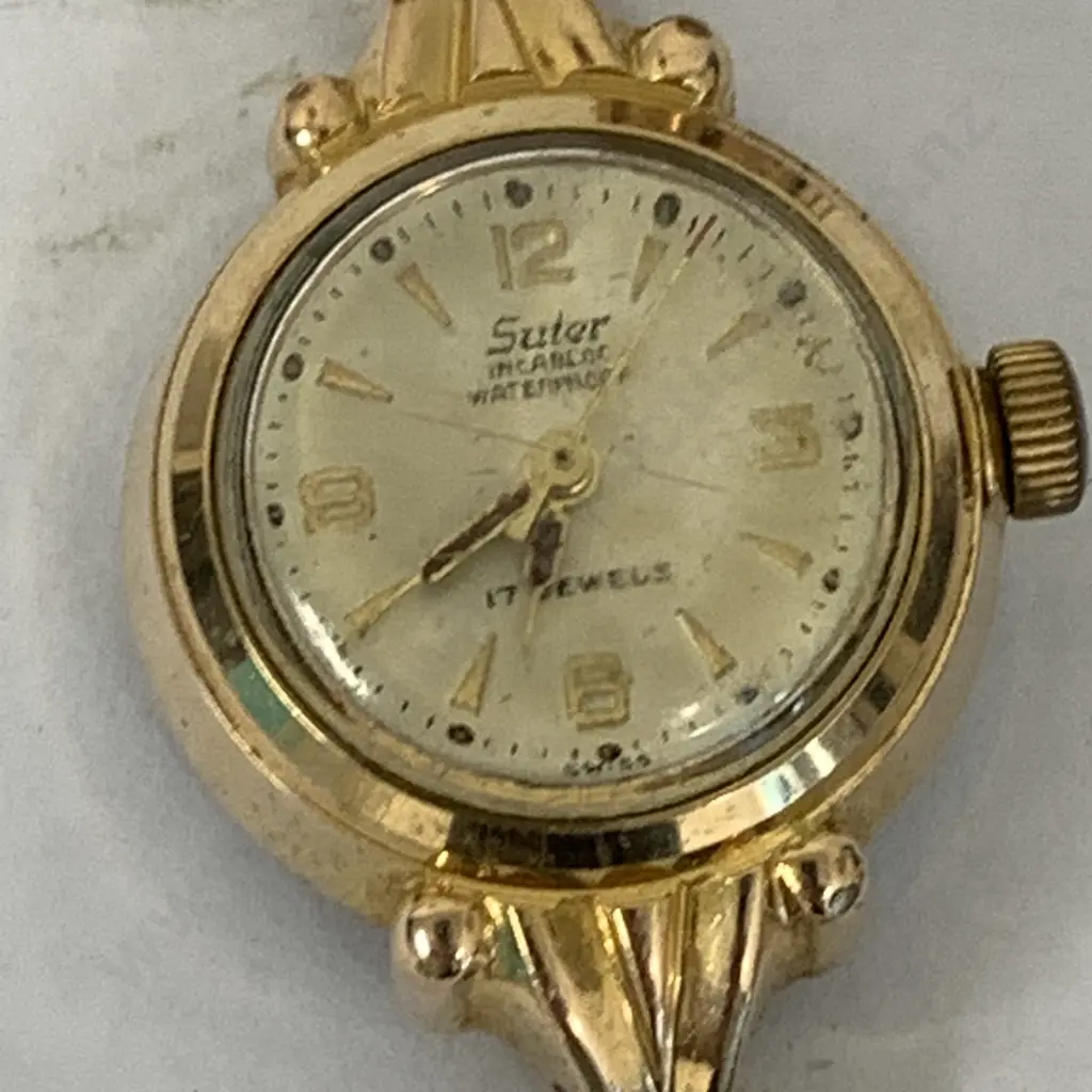 Vintage 9ct Rolled Gold Suter, West German Ladies Watch Image 1++
