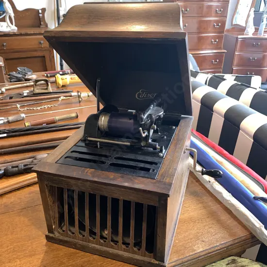 Rare Antique Edison Amberol Cylinder Phonograph