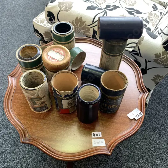 Rare Assortment of Edison Phonograph 4m Amberol Cylinders