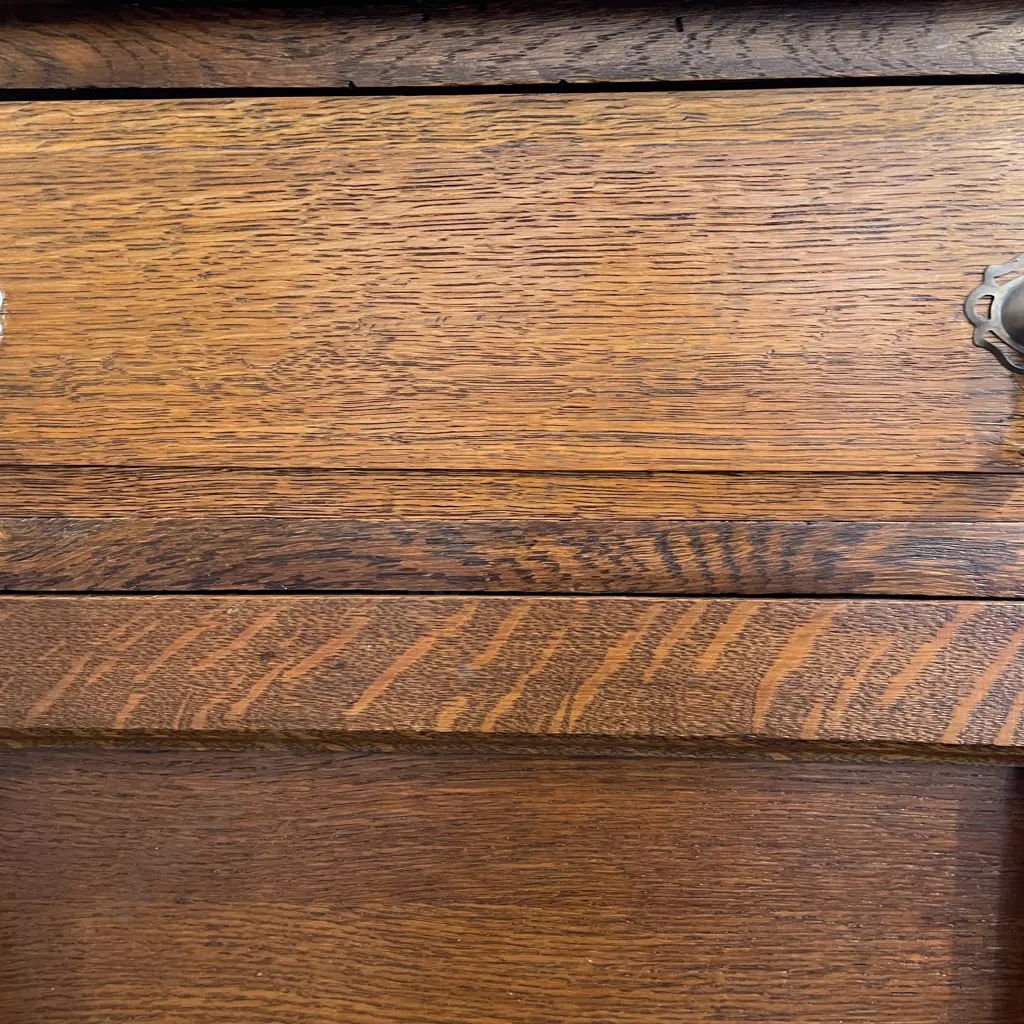 Antique Arts and Crafts Solid Oak Buffet/Sideboard Image 1++