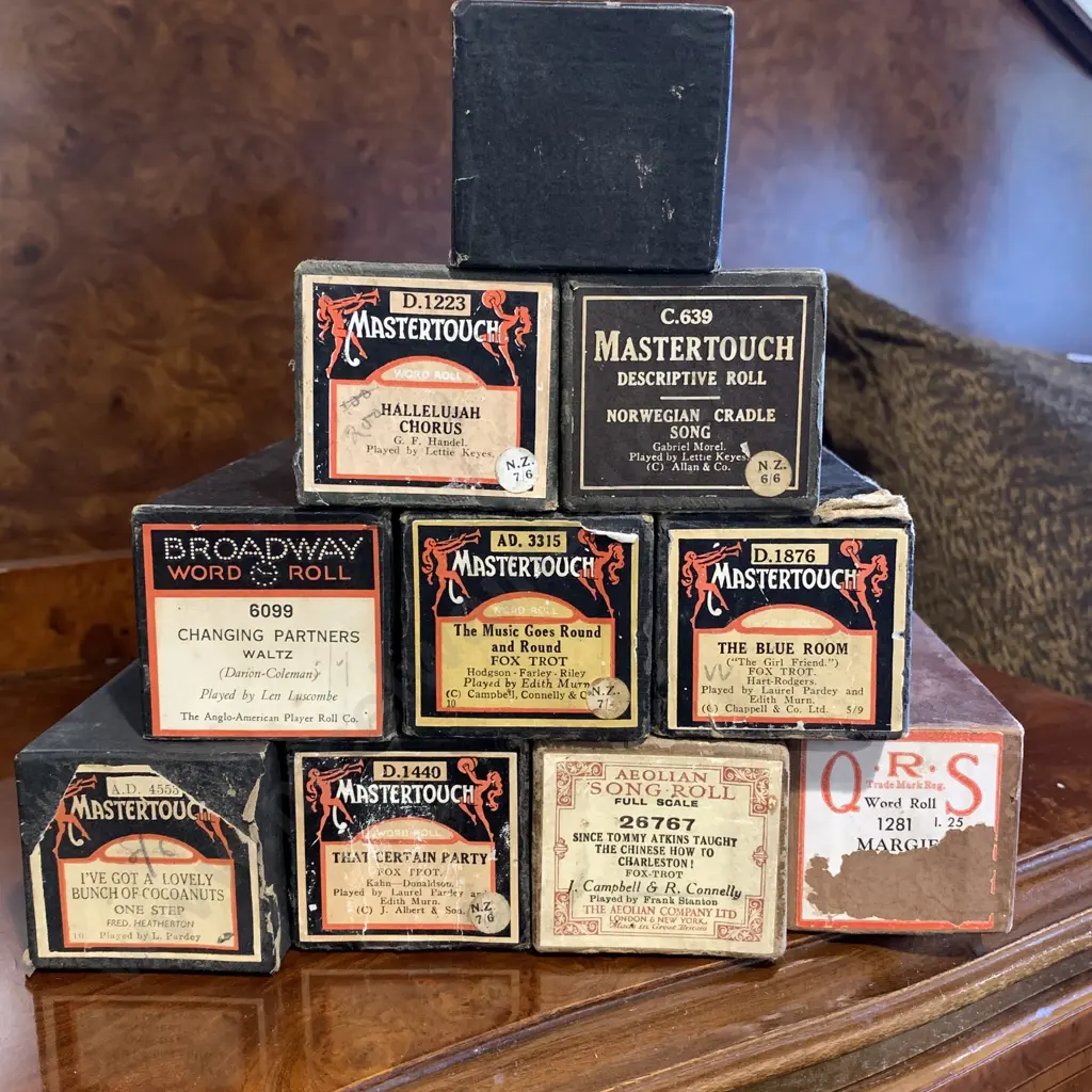 Rare Antique Mastertouch Music Paniola Scrolls - Boxed Image 1++