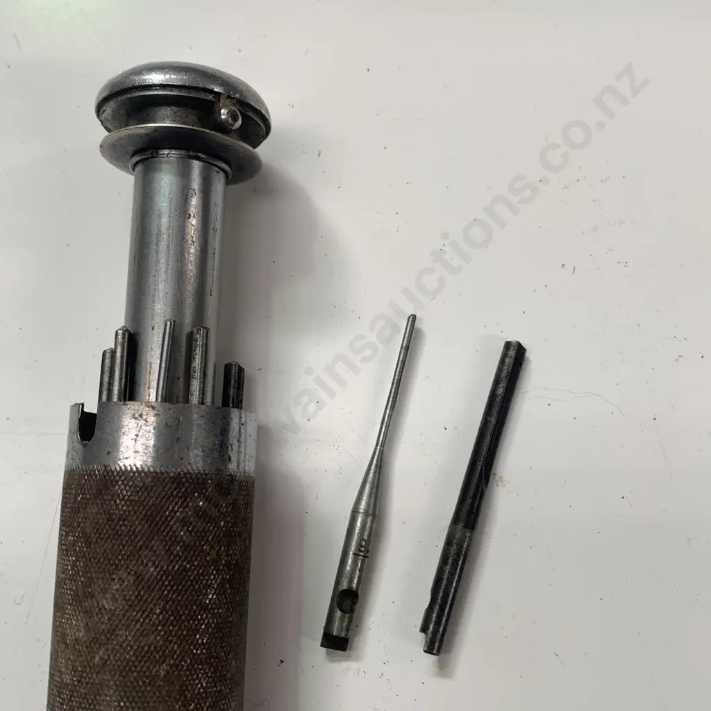 Stanley Yankee No 41Y Vintage Push Drill with 10 Drill bits, made in USA Image 1++