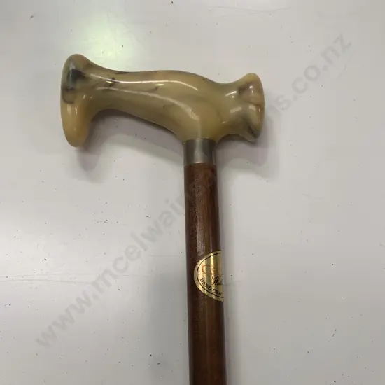 Vintage Cooper Walking Stick with Marble Effect Handle