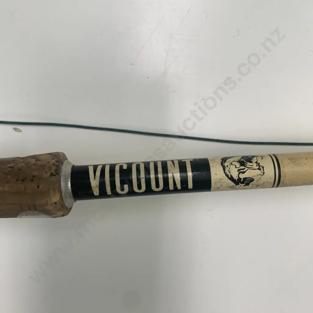 Vintage 2 Piece Vicount Custom Heddon Rod with Olympic 440 Reel. L280cm Image 1++