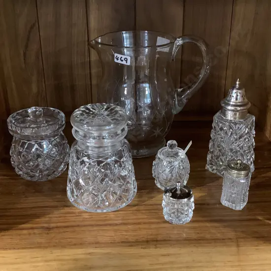 Assortment of Vintage Crystal
