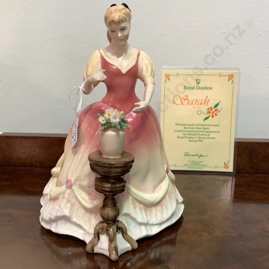 Royal Doulton "Sarah" 1993 Signed Figurine. HN3380. H21cm Image 1++