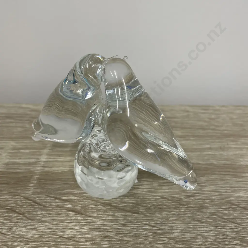 Reijmyre Swedish Crystal Love Birds Ornament Image 1++