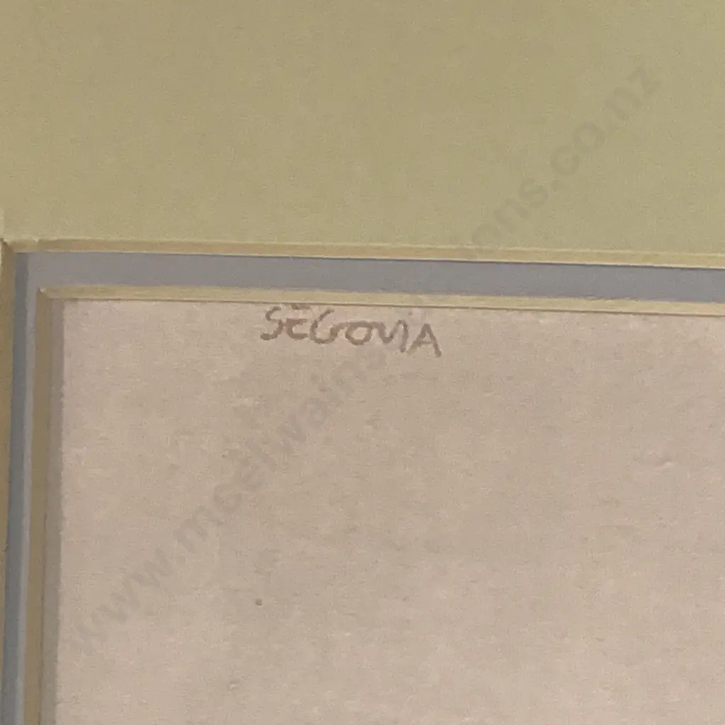 Framed Cubism Style Artwork, Segovia Image 1++